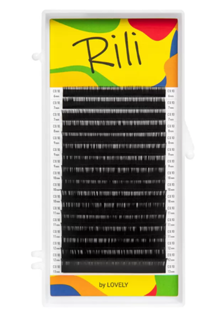 Черные ресницы Rili MIX - 16 линий