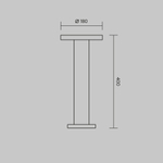 Ландшафтный светодиодный светильник Maytoni Wald O420FL-L12GF