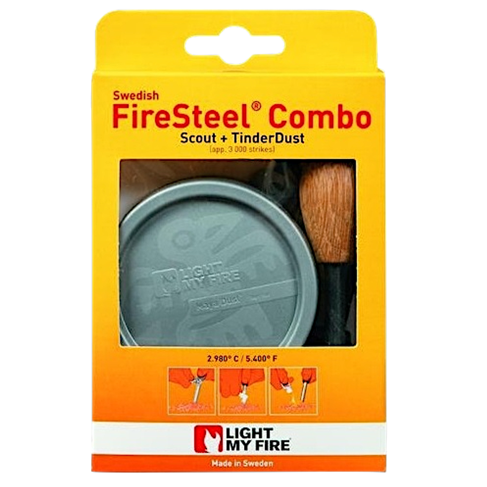 Огниво FireSteel 2.0+Cтружка Набор Combo. Ресурс 3000 ударов, Желтая 50593210