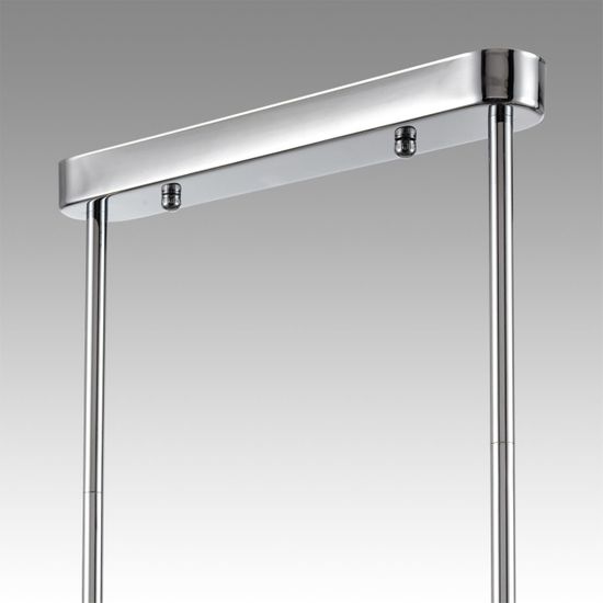 8114/10 MODERNI LN25 142 хром/дымчатый, металл/стекло Подвесной светильник G9 5*30W + E14 5*40W 220V TAUNA