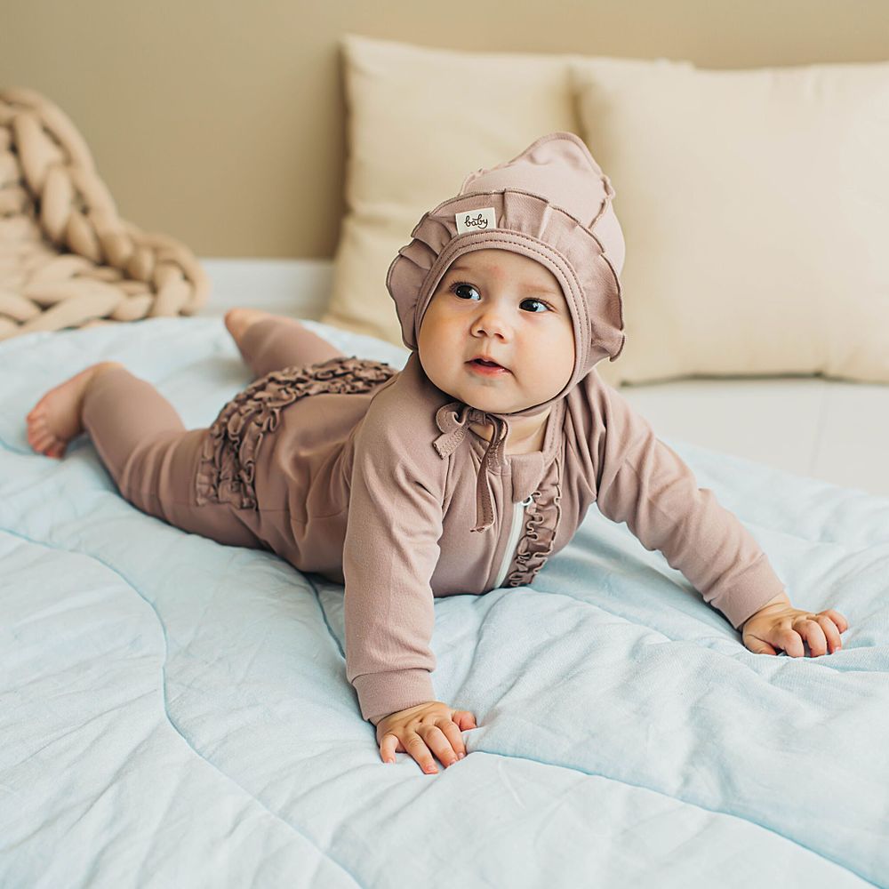 Слип на молнии с рюшей "Кокос" 3-18 м