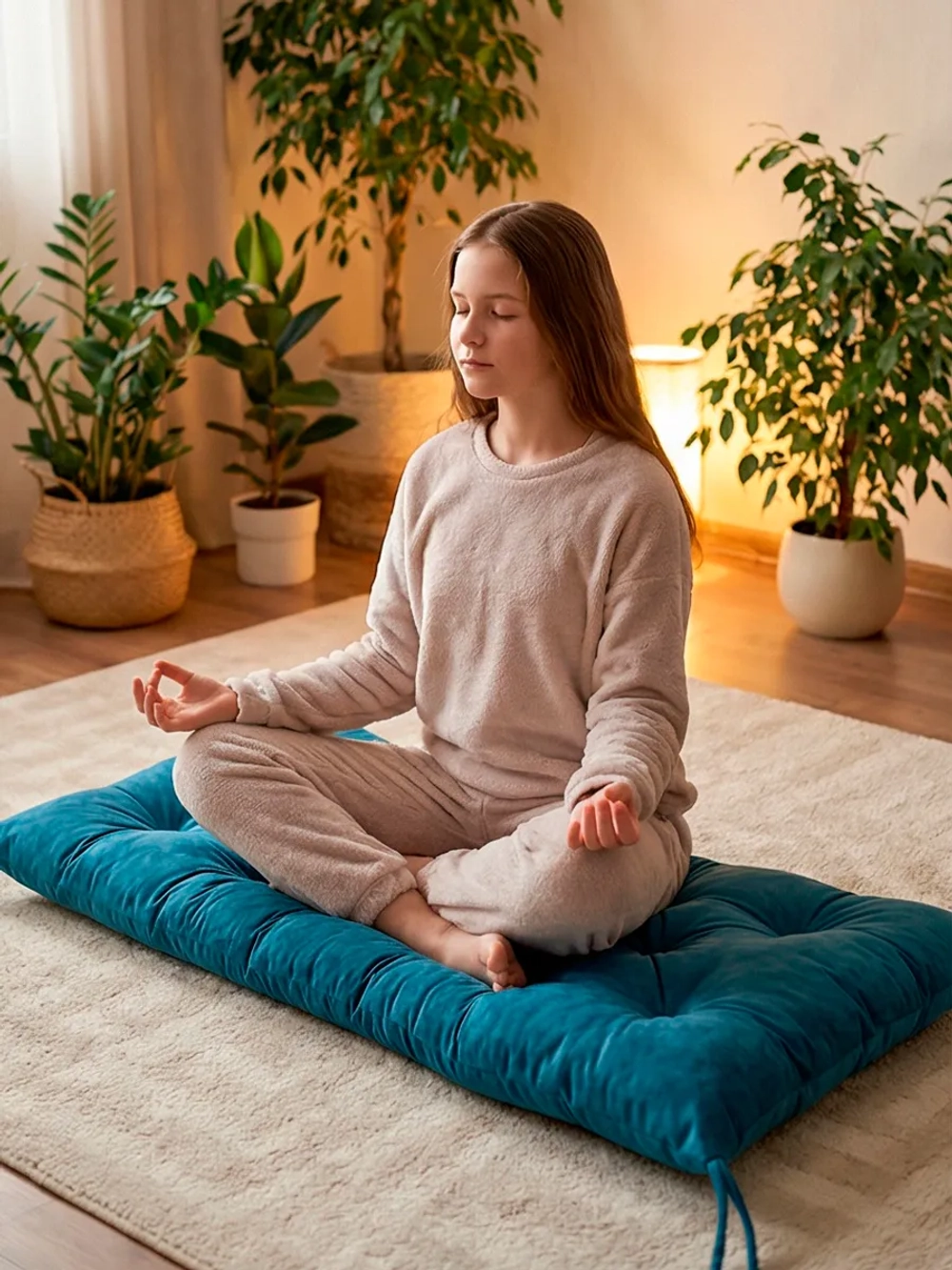 Подушка на скамью, подоконник, обувницу 80х40 см