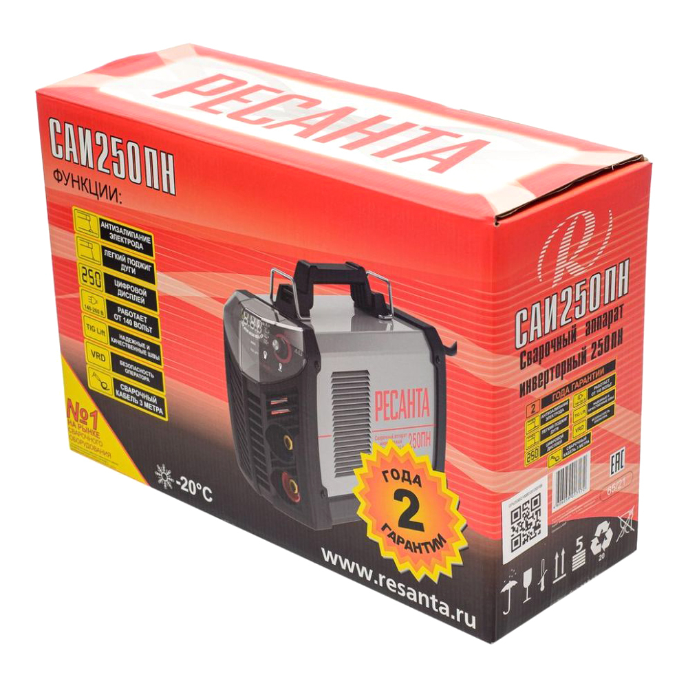 Сварочный аппарат инверторный Ресанта САИ-250ПН
