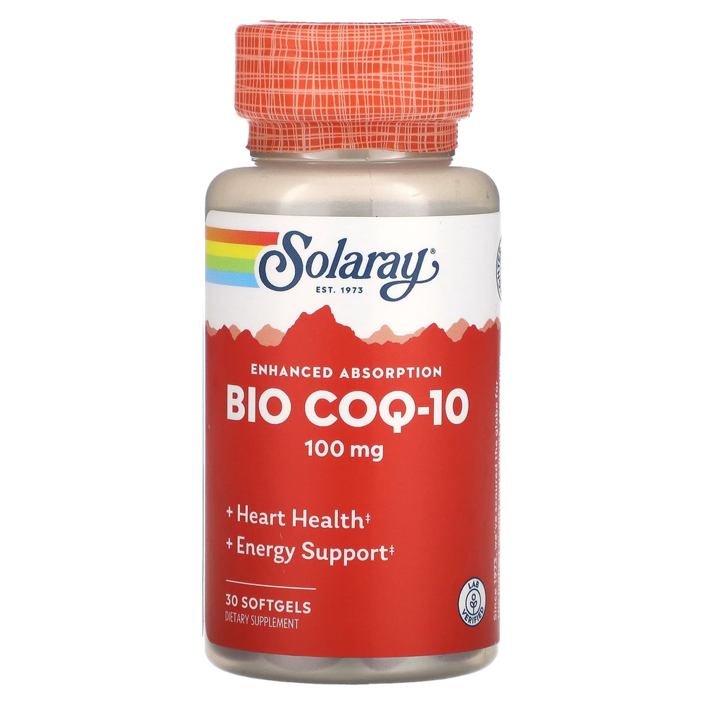 Solaray, Bio COQ-10, 30 мягких таблеток