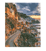 Картина по номерам 40*50см "Город Амальфи" (Lori)