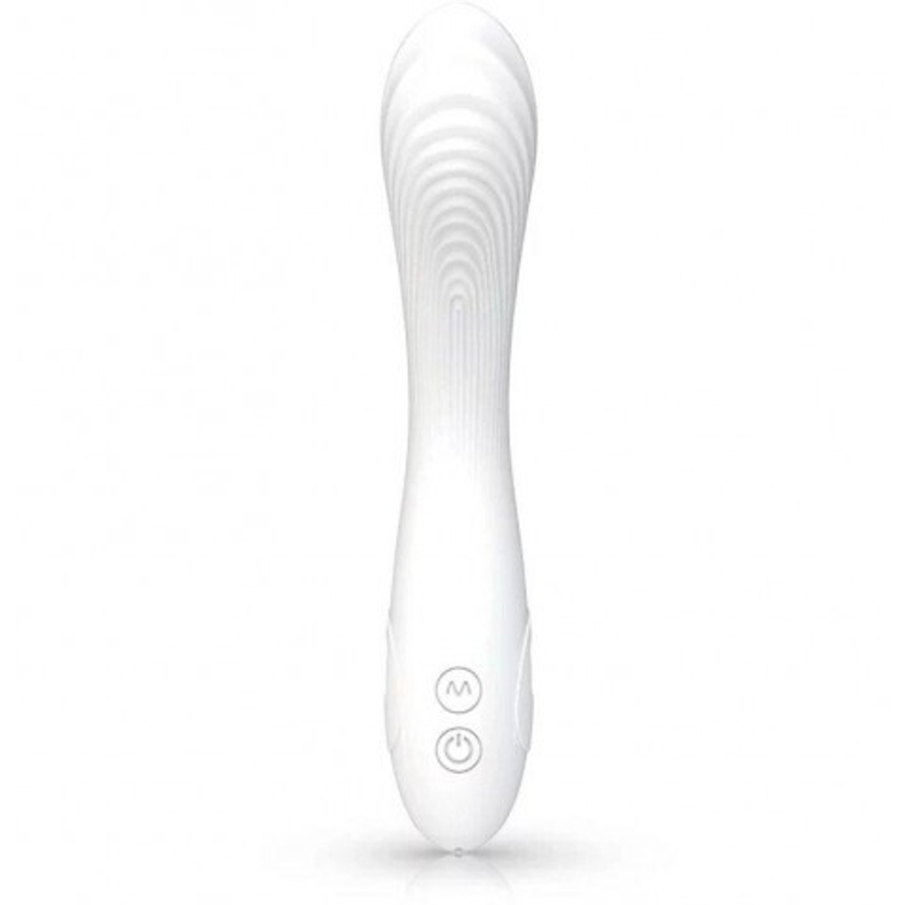 Гибкий, изгибающийся вибратор для точки G - DryWell G-Spot, белый