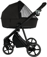 Детская коляска Roan Sol 2.0 2 в 1 SLL/30/T Caviar Black/Black/руч.Black