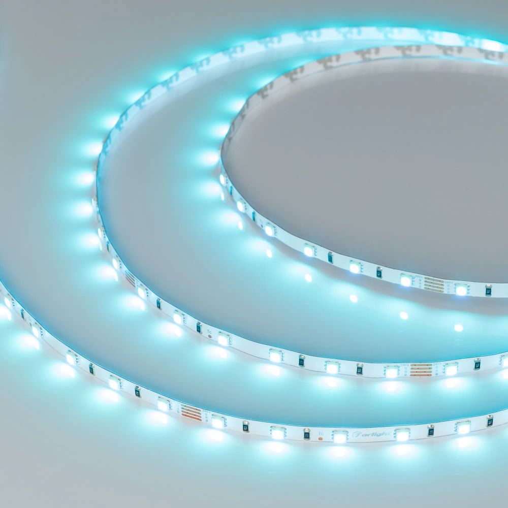 Светодиодная лента RT-G60-5mm 24V RGB (6.6 W/m, IP20, 3838, 5m) (Arlight, узкая) 030164(2)