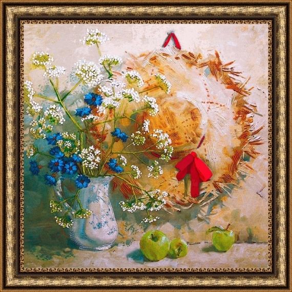 Соломенное утро - набор для вышивания бисером, OP005