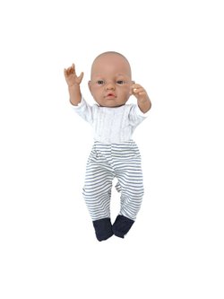 Кукла для девочки Paola Reina 45см виниловая Бэби  в синих ползунках