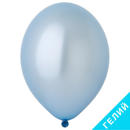 Воздушный шар, цвет 073 - голубой, металлик, с гелием