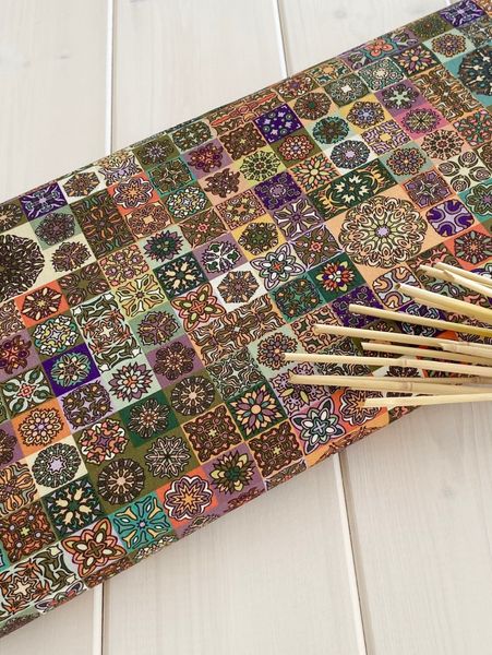 САД ЭМИРА мелкая мозаика 100% хлопок Handmade Fabrics 7