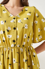 51483 Платье женское (фисташковый принт)