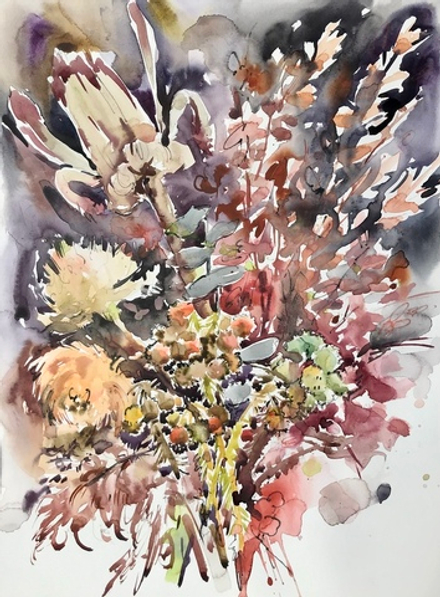 Картина "Сухоцветы"