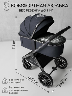 Коляска детская 2 в 1 Amarobaby Motus