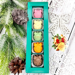 Шоколадный набор "Новогодние шары 2026 ": 5 конфет ручной работы