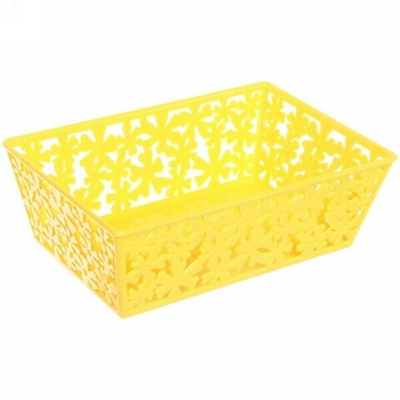 Корзина для мелочей «Милана» желтая 21,8х14х7,5см TL2053