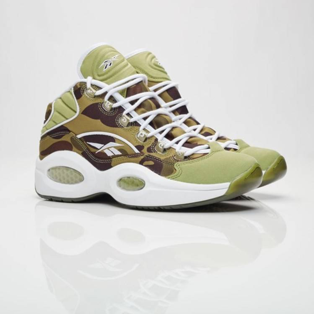 Кроссовки Reebok Question Mid Mita X Bape 1St Camo