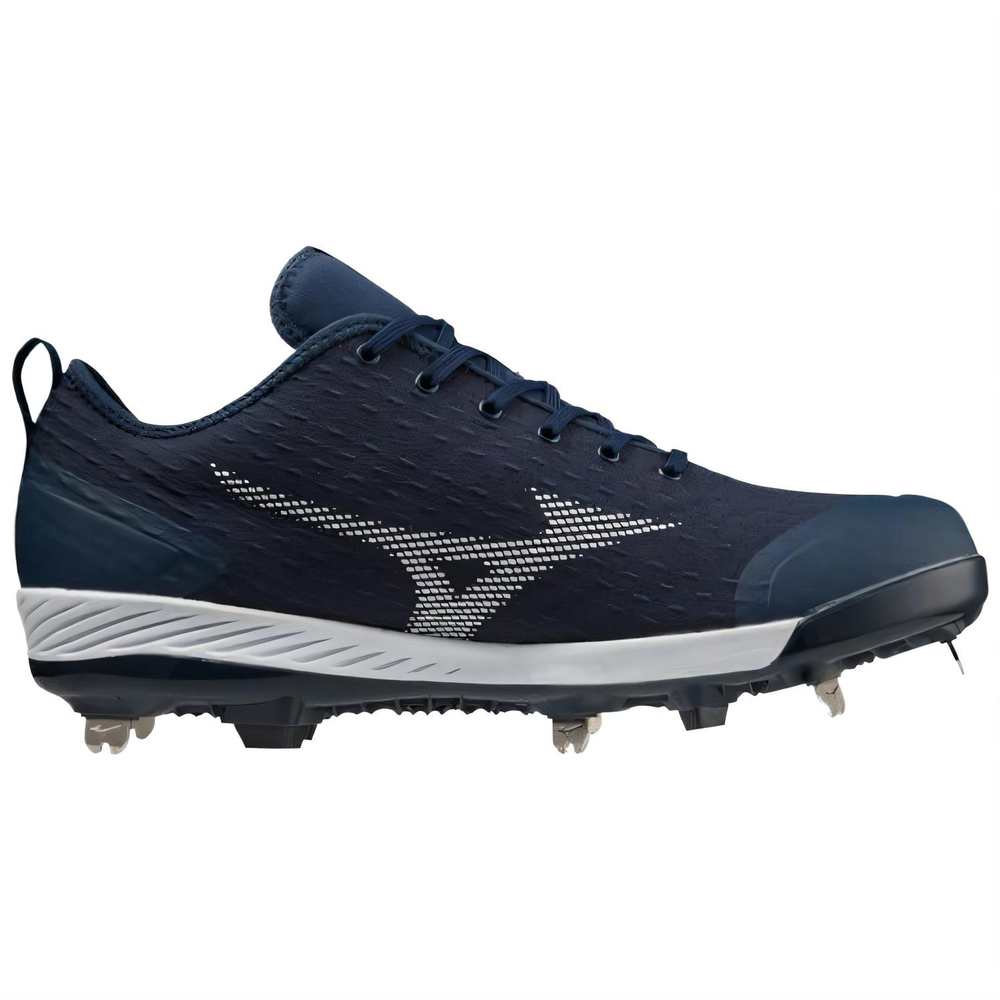 Mizuno Low Top Upper Height Baseball Shoes Men"s Marine Blue