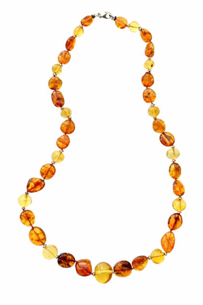 Бусы из природного балтийского янтаря