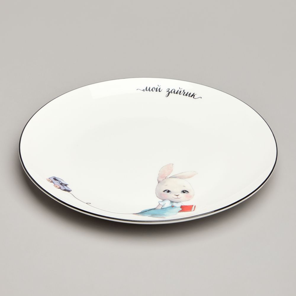 НАБОР ПОСУДЫ LEFARD МОЙ ЗАЙЧИК, 3 ПР.: САЛАТНИК 470МЛ, ТАРЕЛКА 20СМ, КРУЖКА 220МЛ