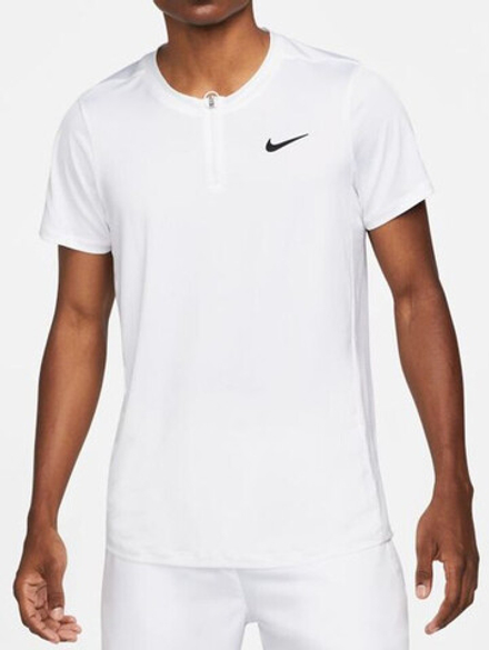 Мужское теннисное поло Nike Men's Court Dri-Fit Advantage Polo - белый, черный