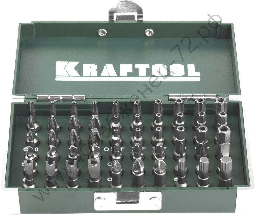 KRAFTOOL X-Drive 50 шт, Набор кованых торсионных бит (26065-H50)