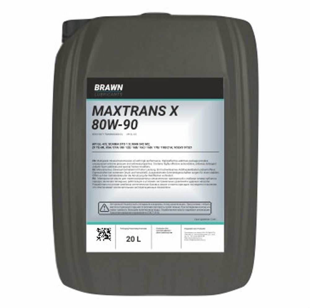 Масло трансмиссионное BRAWN MAXTRANS X 80W-90, 20 л
