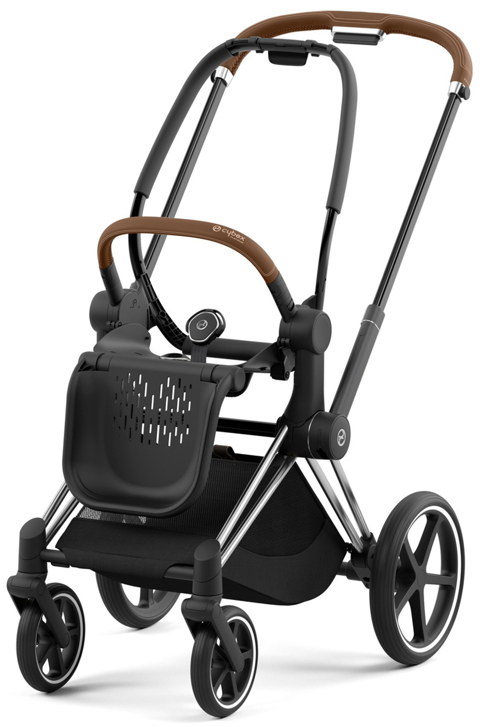 Коляска Cybex Priam IV Fashion Collections Rebellious Luxury Denim Blue 2 в 1 Chrome Brown