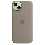 Силиконовый чехол с поддержкой MagSafe Apple Silicone Case для iPhone 15 Plus, Clay (Пепельно-коричневый)
