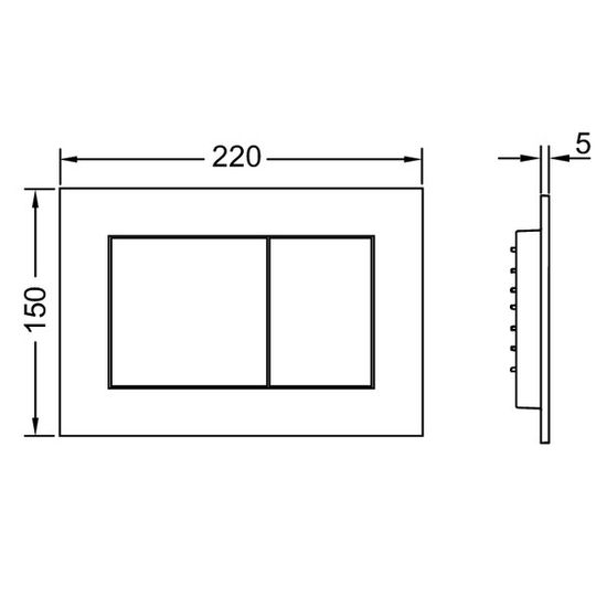 Инсталляция TECE TECEbase 9400414 для подвесного унитаза с панелью смыва ТЕСЕnow чёрная