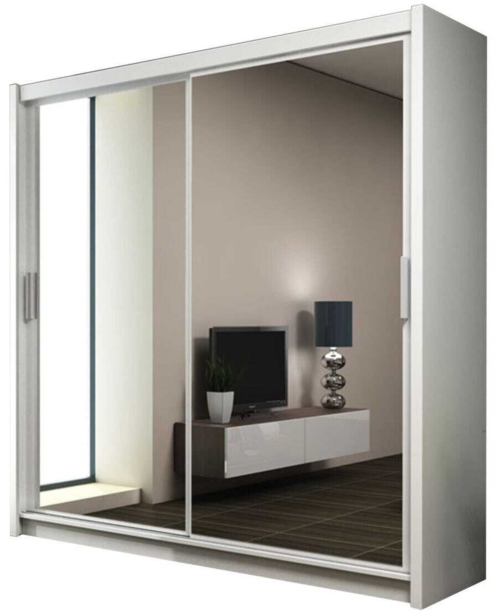 Шкаф-купе Цецилия 2 Белый Фасадный 0101  240*50*240