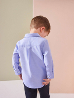Рубашка с вышивкой для мальчика Next K83-254, Синий