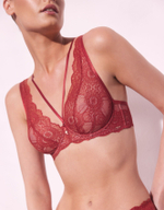 Бюстгальтер-бралетт Bohemian Vibe (Размер: 75F) (Цвет: терракотовый)