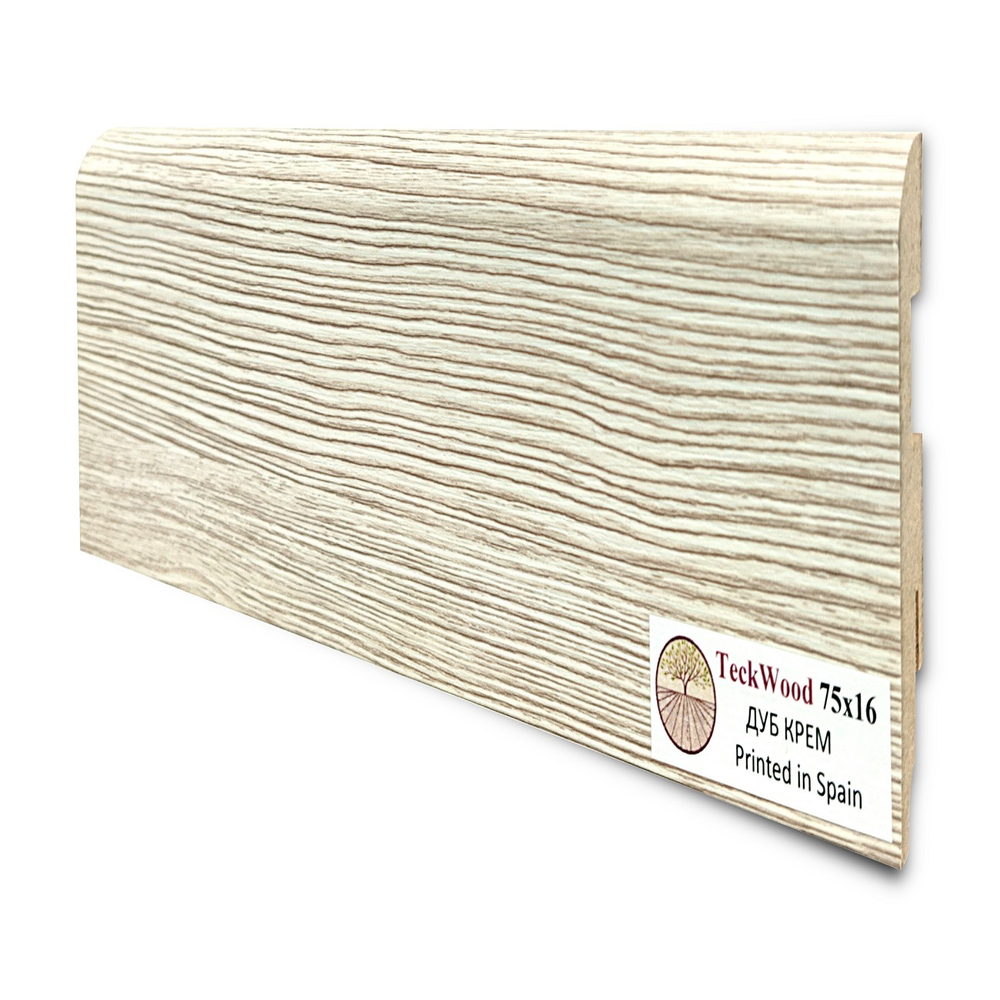 Плинтус напольный Teckwood Дуб Крем