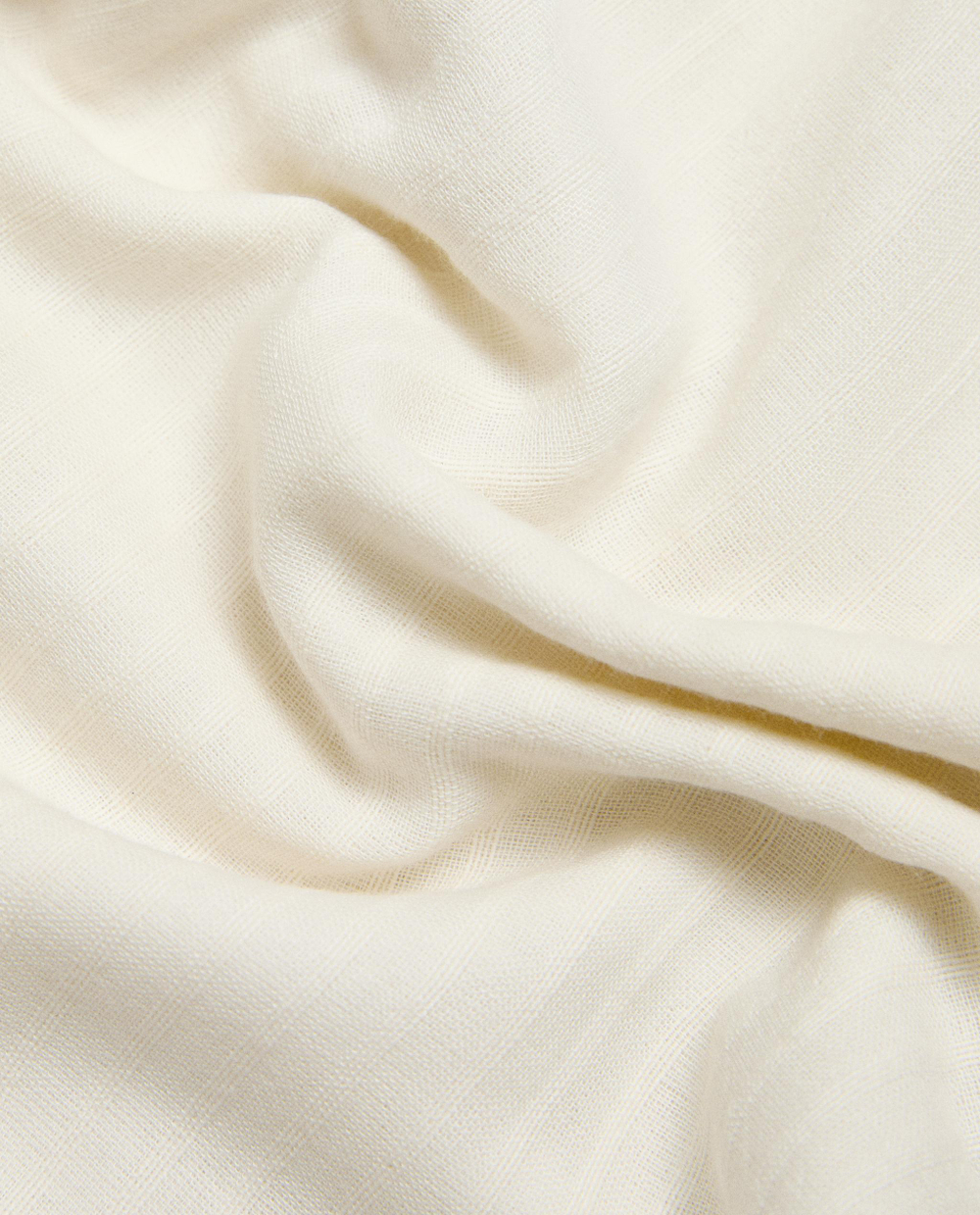 Zara Home плед детский из хлопка, экрю, 90x120 см