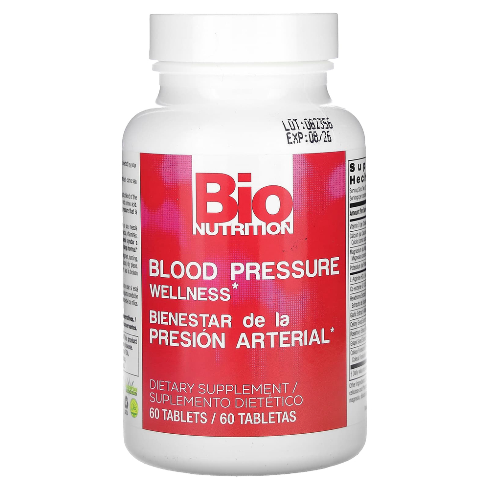 Bio Nutrition, Здоровье кровяного давления, 60 таблеток