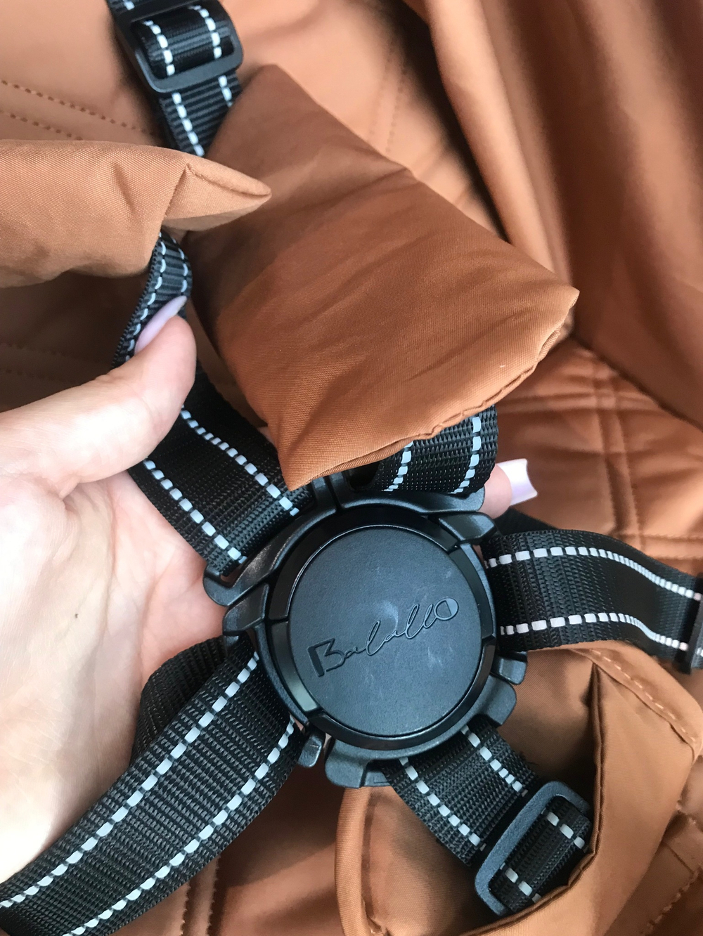 Коляска прогулочная Babalo 2024 Амбровый текстиль на белой раме