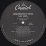 Frank Sinatra / Songs For Swingin' Lovers (LP)