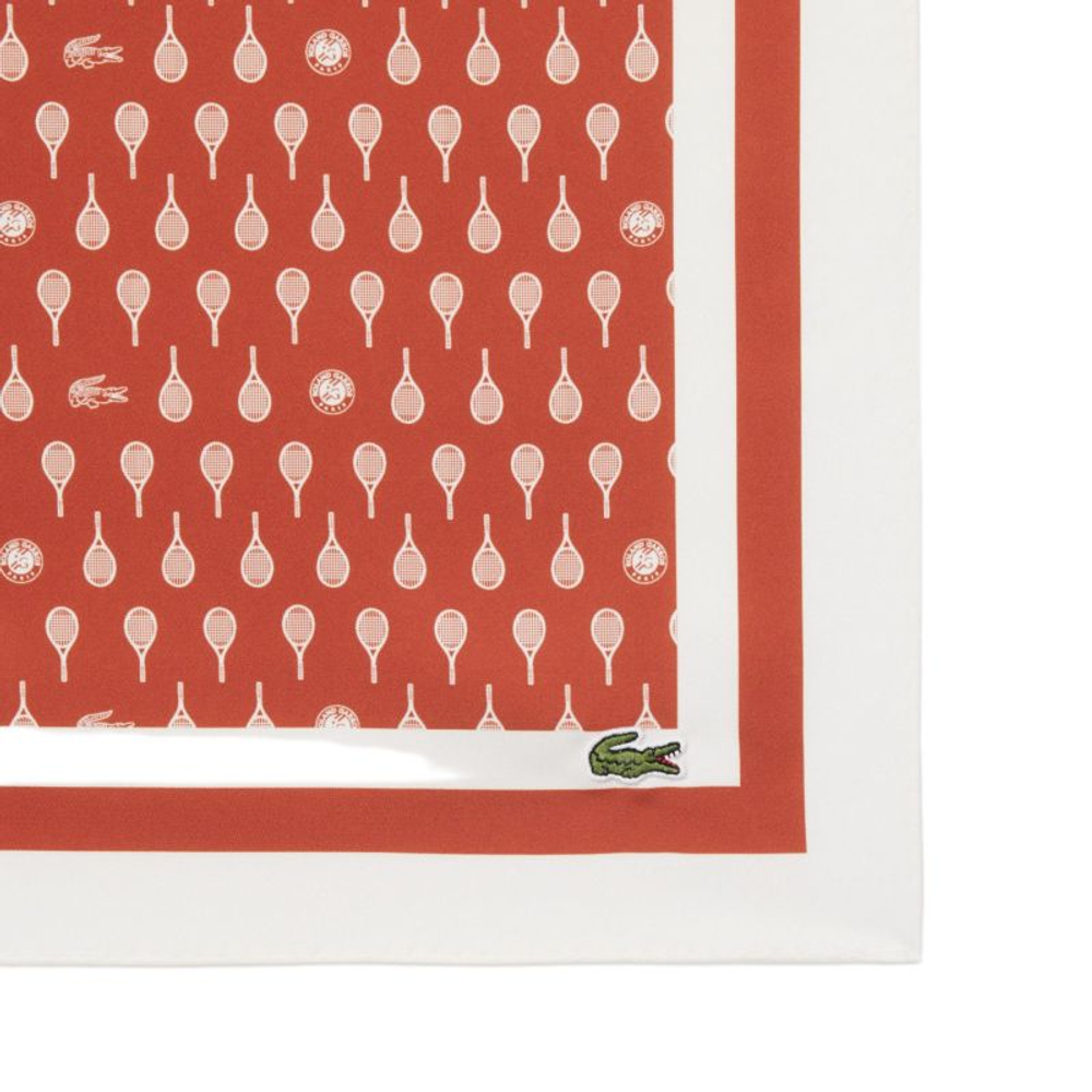 Теннисная бандана Lacoste Roland-Garros Edition Print Scarf- brown