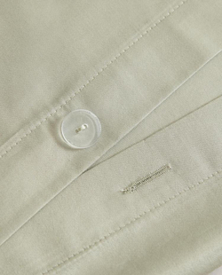 ZARA HOME САТИНОВЫЙ ПОДОДЕЯЛЬНИК С ВЫШИВКОЙ, ЗЕЛЕНЫЙ