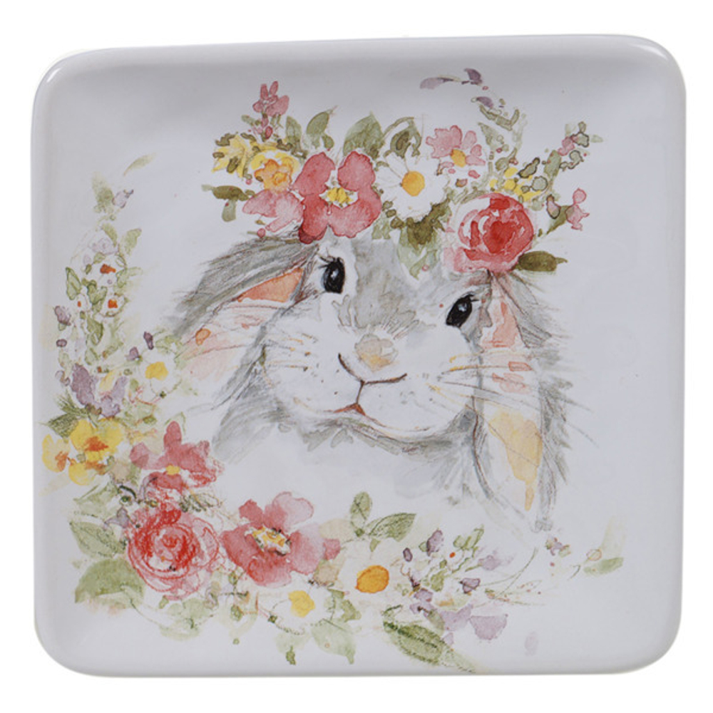 Тарелка пирожковая квадратная 15см Certified Int. Милый кролик-4