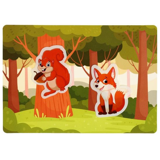 IQ Липучки из пластика. Игра на липучках «Кто где живёт». 230х180х45 мм Умные игры