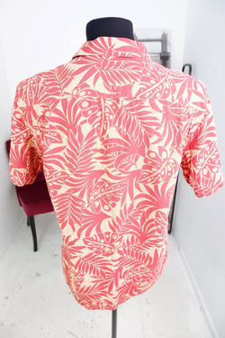 Рубашка Cotton club цветастая, маркировка S, визуально на 44/46 размер