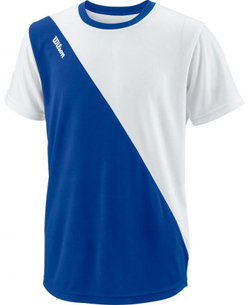 Футболка для мальчика теннисная Wilson Team II Angle Crew B - team royal