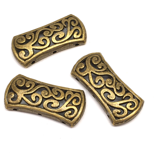 Коннектор - разделитель на 3 нити 28х14 мм, под бронзу