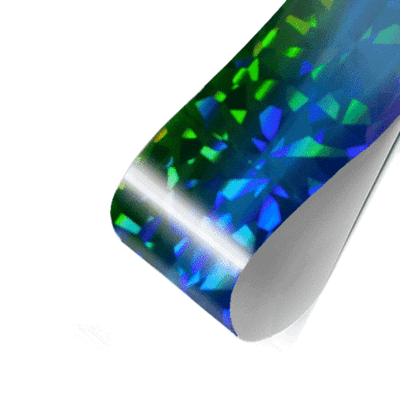 Фольга радужная "От зеленого к фиолетовому"