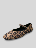 Балетки Shoes D1233-19 замшевые с застежкой леопардовый принт