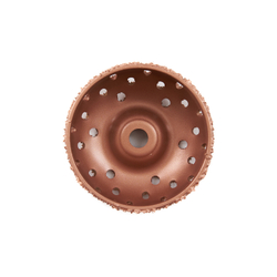 NS05-7018 Полусфера шероховальная, Ø102x38мм, AH 14мм, 18 Grit