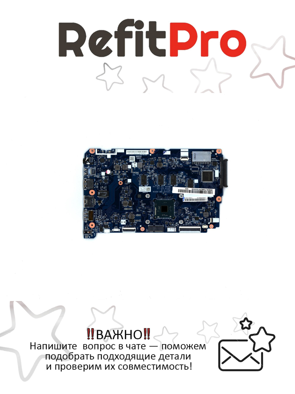 Материнская плата для ноутбука Lenovo ideapad 110-15IBR NM-A804 N3710 100M 4G NOK (5B20L77436), оригинал